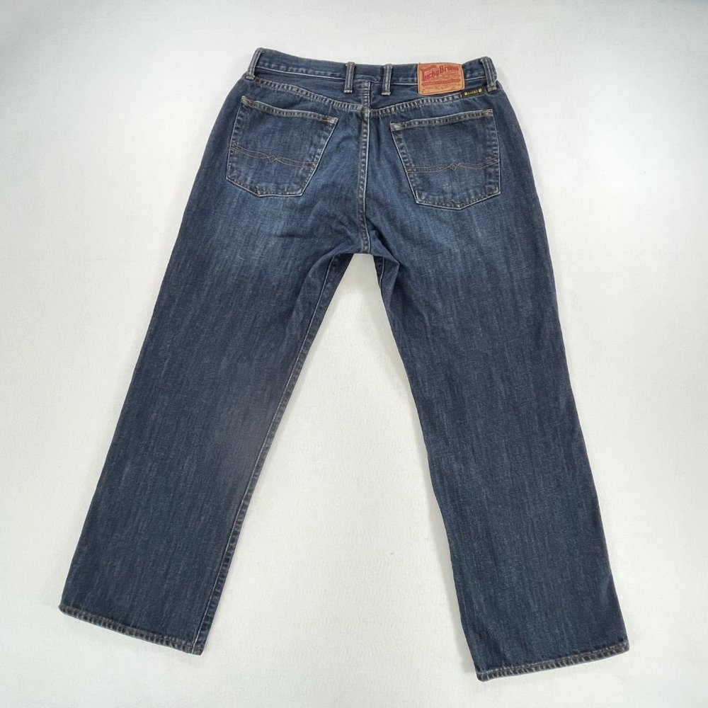 SOLD LUCKY BRAND Mens 33x28 181 Relaxed Straight Leg Jeans Size 34 28" Inseam - Picture 4 of 16